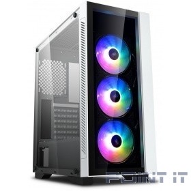 Deepcool MATREXX 55 V3 ADD-RGB WH 3F ATX, RGB ATX, RGB strip, Стекл. фронтальная и боковая панели, 3RGB fans,Без БП