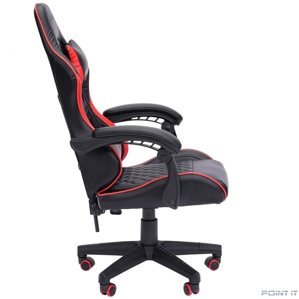 Офисное кресло Chairman CH28 экокожа, черно-красный (7162900)