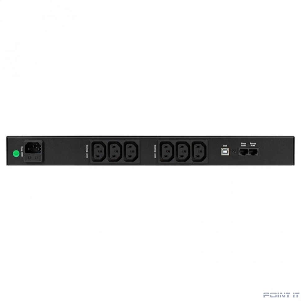 Exegate EX297834RUS ИБП 1U ServerRM UNL-1000.LCD.AVR.6C13.RJ.USB.1U <1000VA/600W, LCD, AVR, 6*C13, RJ, USB, 1U, установка в стойку, Black>