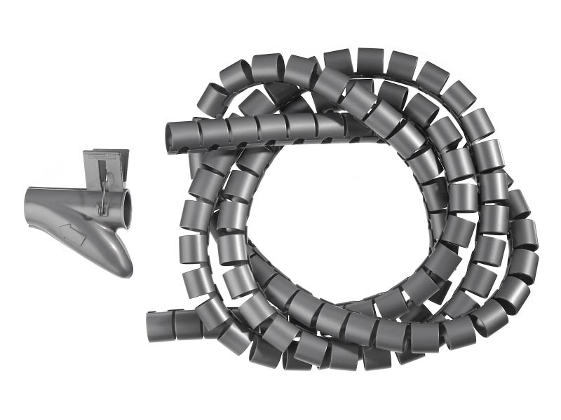 Органайзер для проводов с инструментом для укладки, ID-20mm, 2м, пластик, серый NETKO Optima