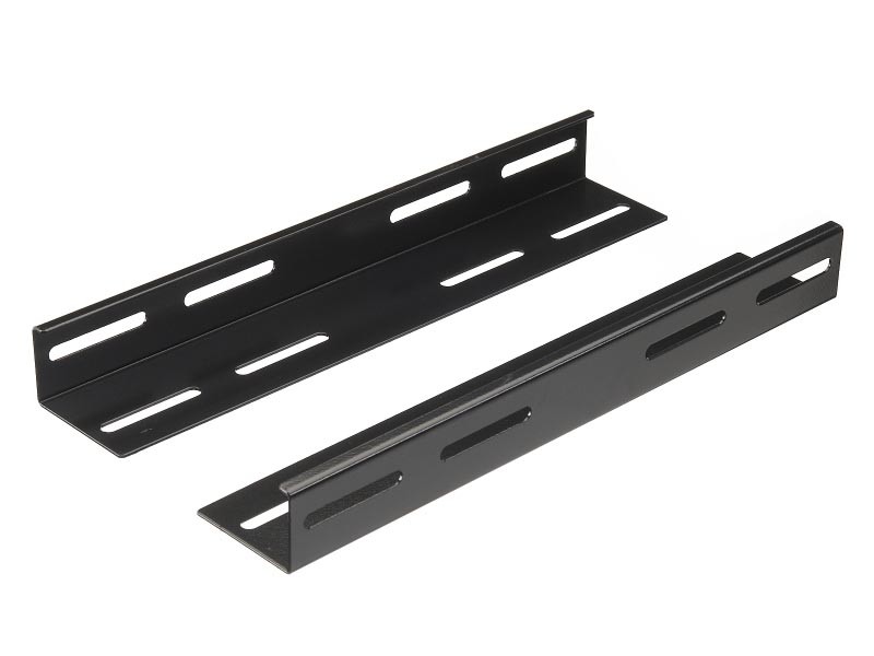 Рельса L для шкафа глубиной 600 (320-350*37*37) чёрная (2 шт)