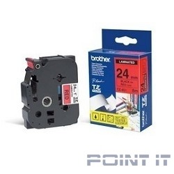 Brother TZE-451 Картридж с лентой (P-Touch, 24мм, Черный на красном)