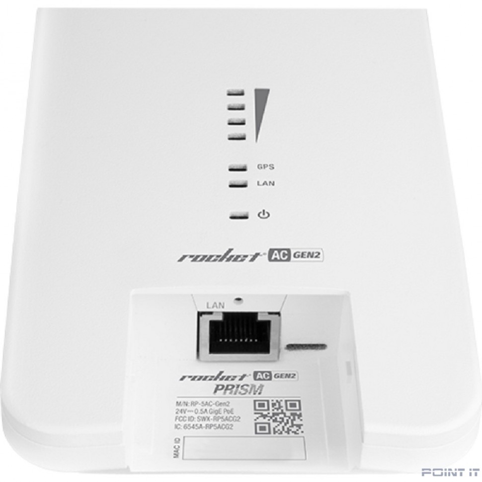 UBIQUITI R2AC-PRISM Точка доступа Wi-Fi Ubiquiti Rocket 2AC Prism 2.4 ГГц, PtP/PtMP, airMAX ac, 2x RP-SMA