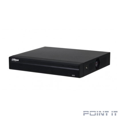 DAHUA DHI-NVR1108HS-8P-S3/H 8-канальный IP-видеорегистратор 4K и H.265+, входящий поток до 80Мбит/с, 1 SATA III до 8Тбайт