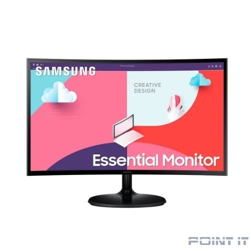 Монитор Samsung 23.8" S24C360EAI Curved 1800R, Black, 16:9, VA, 1920x1080, 250cd, 75Hz, 1xVGA, 1xHDMI