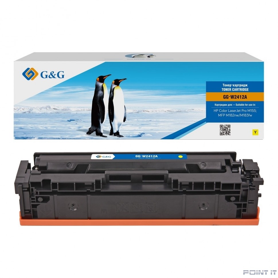 Картридж лазерный G&G GG-W2412A желтый (850стр.) для HP Color LaserJet Pro M155;MFP M182nw/M183fw