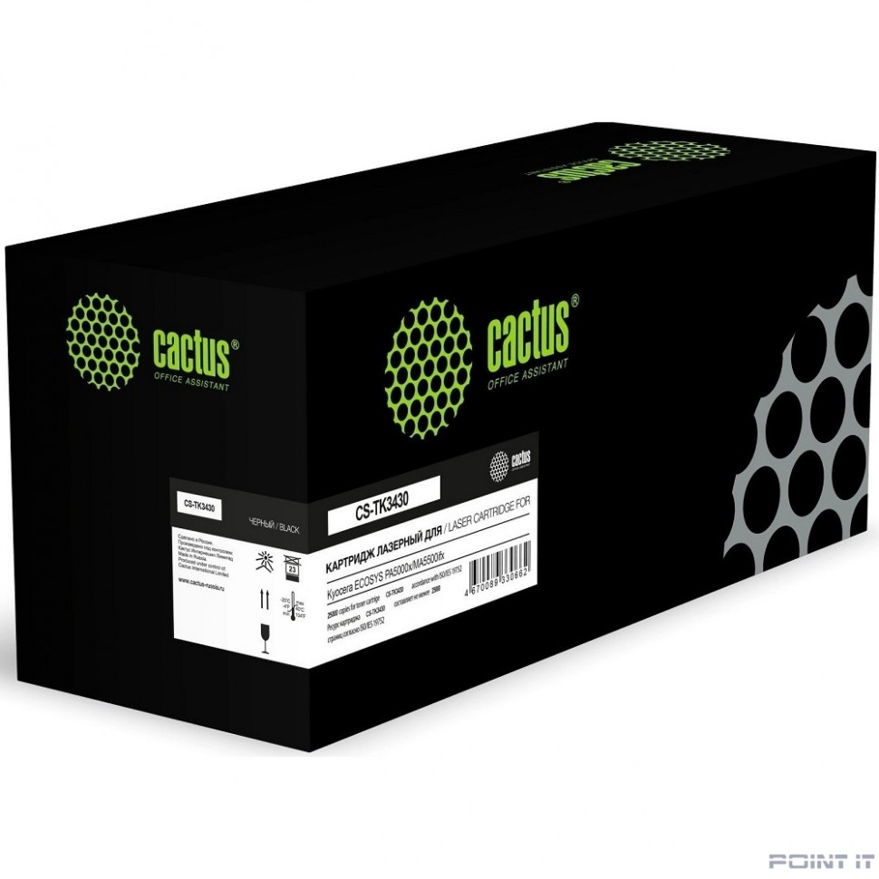 Картридж лазерный Cactus CS-TK3430 TK-3430 черный (25000стр.) для Kyocera ECOSYS PA5000x/MA5500ifx