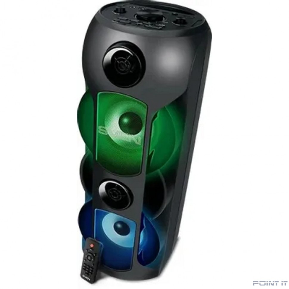 SVEN АС PS-720, черный (80 Вт, TWS, Bluetooth, FM, USB, microSD, LED-дисплей, 4400мА*ч)