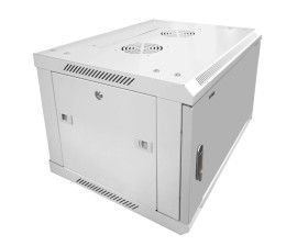 Шкаф настенный 6U серия WMA (Wall Maestro) (600х450х370), передняя металлическая дверь, разборный, серый Netko А
