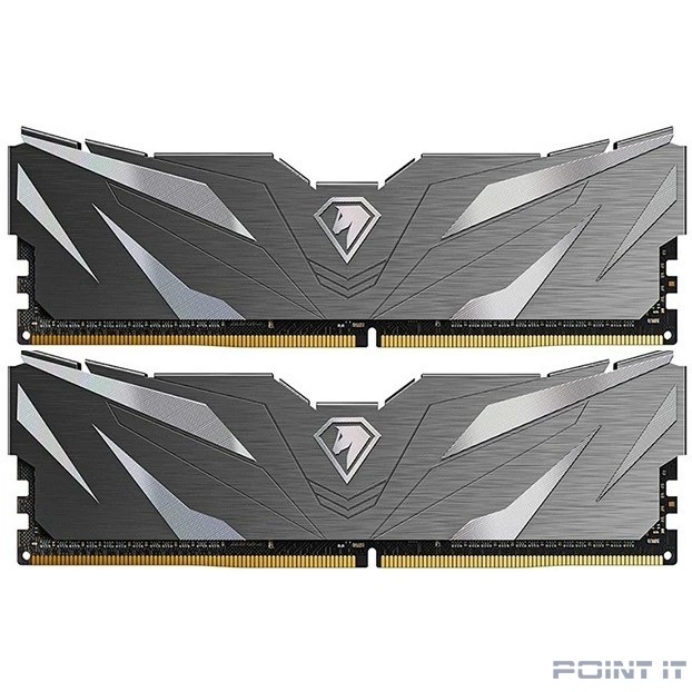 Модуль памяти DDR4 Netac Shadow II 32GB (2x16GB) 3200MHz CL16 1.35V / NTSWD4P32DP-32K / Black / with radiator
