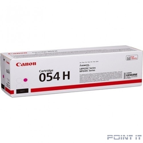 Canon Cartridge 054 HM 3026C002 Тонер-картридж для Canon MF645Cx/MF643Cdw/MF641Cw, LBP621/623 (2300 стр.) пурпурный (GR)