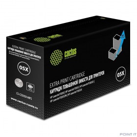 Картридж лазерный Cactus CS-CE505X-MPS черный (13000стр.) для HP LaserJet P2050 /P2055 /P2055D/ P205