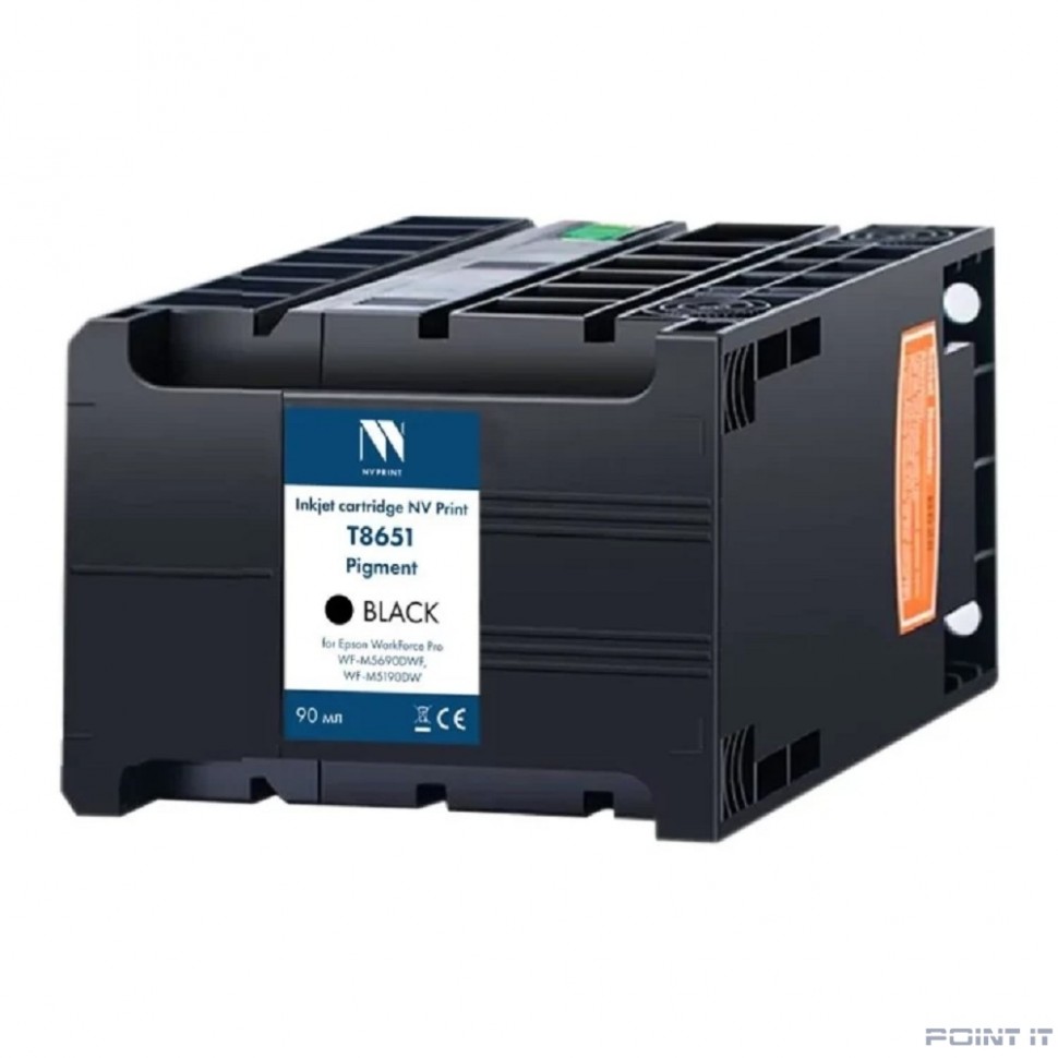 Струйный картридж NV Print T8651 (NV-C13T865140) Black для Epson WorkForce Pro WF-M5690DWF, WF-M5190DW (10 000 стр)