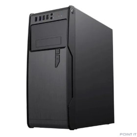 PowerCool Компьютерный корпус без ТМ, S1008BK-2U3C-NP NP (MidiTower, БЕЗ БП, Black, 2*USB3.0+2*USB Type-C +HD Audio) 