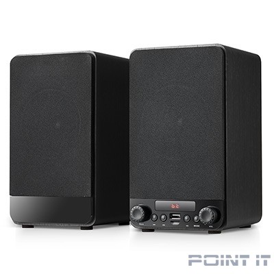 Dialog Jazz AJ-13 BLACK - акустические колонки 2.0, 2*15W RMS, Bluetooth, FM, USB+microSD reader