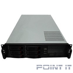 Exegate EX264268RUS Серверный корпус Exegate Pro 2U660-HS06 <RM 19", высота 2U, глубина 660, без БП, 6xHotSwap, USB>