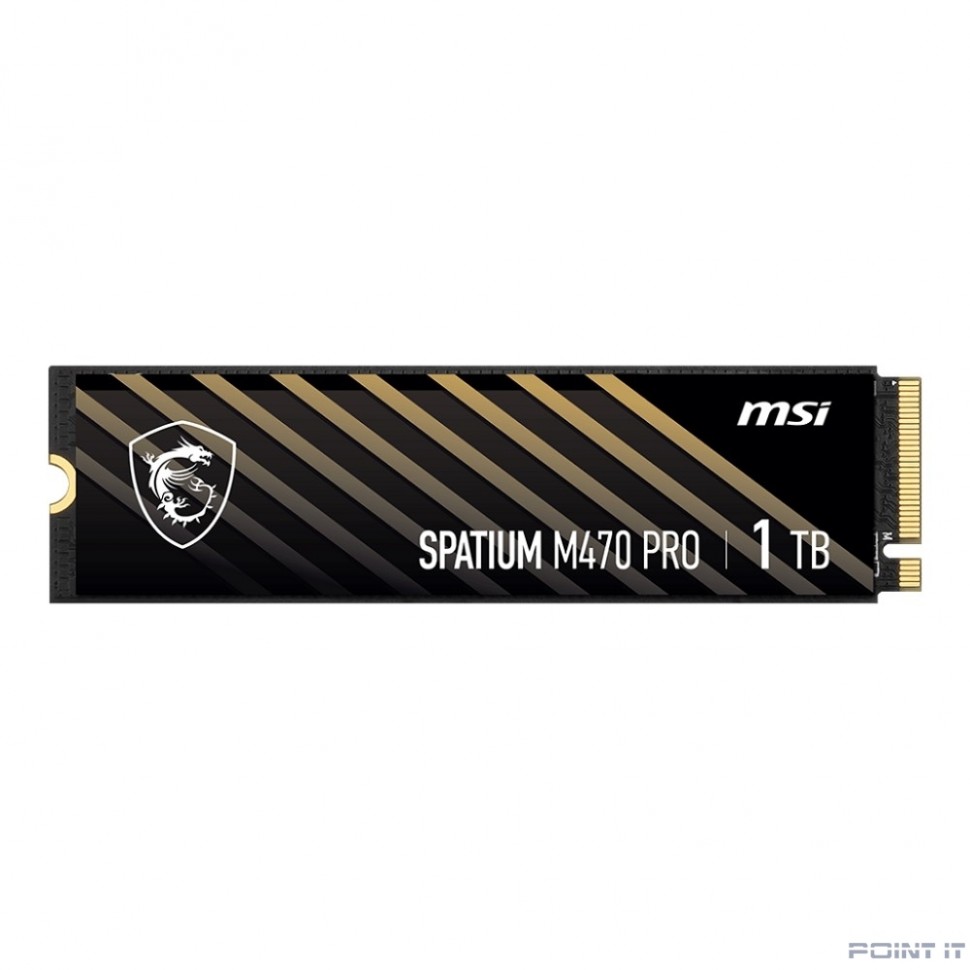Твердотельный накопитель SSD MSI M.2 2280 1TB SPATIUM M470 PRO Client SSD S78-440L0J0-P83, PCIe Gen4x4 with NVMe