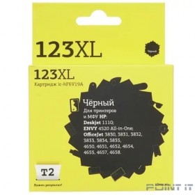 T2  F6V19AE Картридж (IC-HF6V19A)  №123XL для HP Deskjet 1110/2130/2131/2132/2133/2134/2620/2630/2632, черный