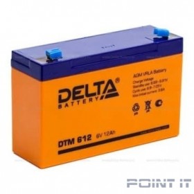 Delta DTM 612 (12 А\ч, 6В) свинцово- кислотный аккумулятор  