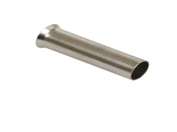 Штыревой втулочный кабельный наконечник EN 7512 (НШВ F=12мм) 0,75мм2, неизолированный, 100 шт, NETKO Optima