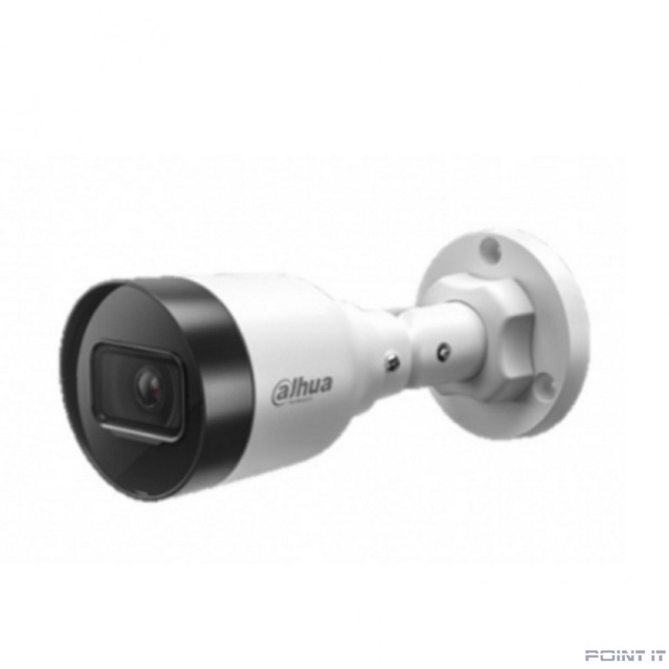 DAHUA DH-IPC-HFW1230S1P-0280B-S6 Уличная цилиндрическая IP-видеокамера 2Мп, 1/2.8” CMOS, объектив 2.8мм, детектор человка, ИК-подсветка до 30м, IP67, корпус: металл, пластик