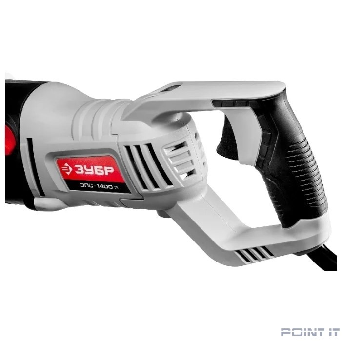 ЗУБР Пила сабельная [ЗПС-1400 Э] { 1400 Вт, 0-2800 ход/мин, рез 255 мм (дерево), 20 мм (сталь), ход штока 32 мм }