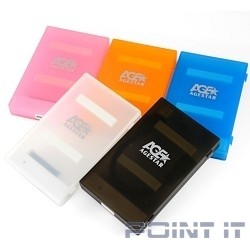 AgeStar 3UBCP1-6G (BLACK) USB 3.0 Внешний корпус 2.5" SATA HDD/SSD AgeStar 3UBCP1-6G (BLACK) USB 3.0, пластик, черный, безвинтовая конструкция