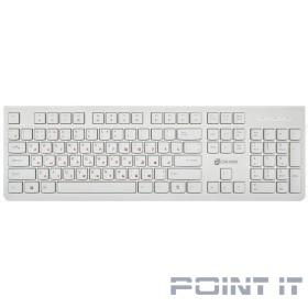Клавиатура Oklick 505M белый USB slim {1196547}