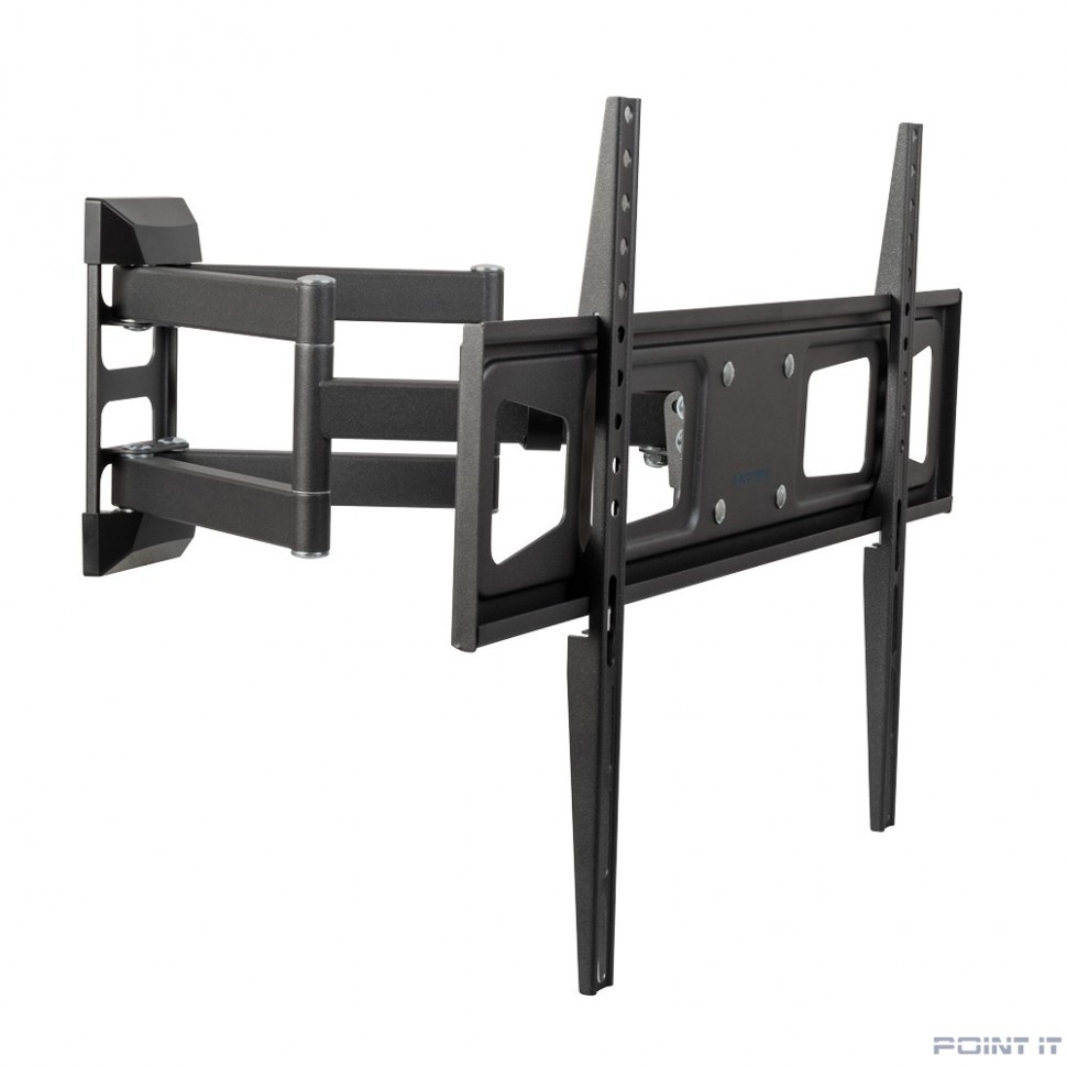 Kromax CORBEL-11 grey titan {32"-75"; Максимальная нагрузка: 45 кг; VESA: 200x200, 200х300, 200х400, 300х200, 300х300, 300х400, 400х200, 400х300, 400х400, 600х400 мм; Наклон: +5°-12°Поворот: ±90°}