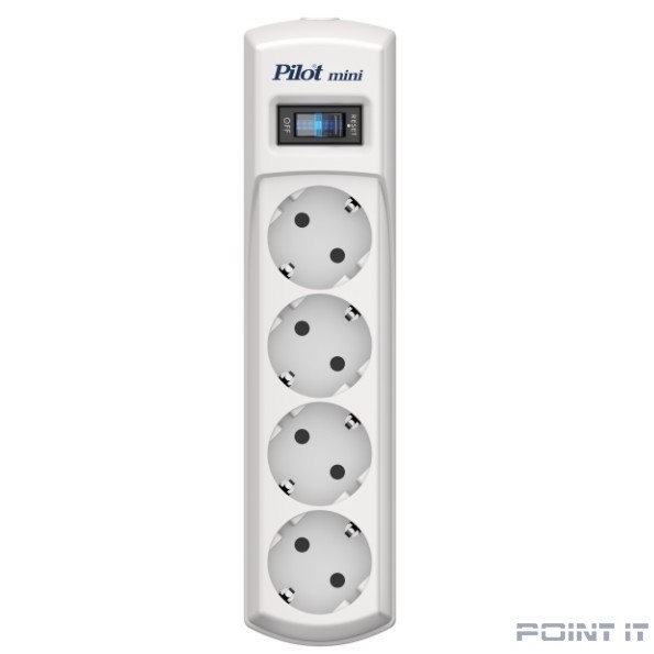 ZIS Сетевой фильтр Pilot mini {4 розетки, с заземлением} 3 м