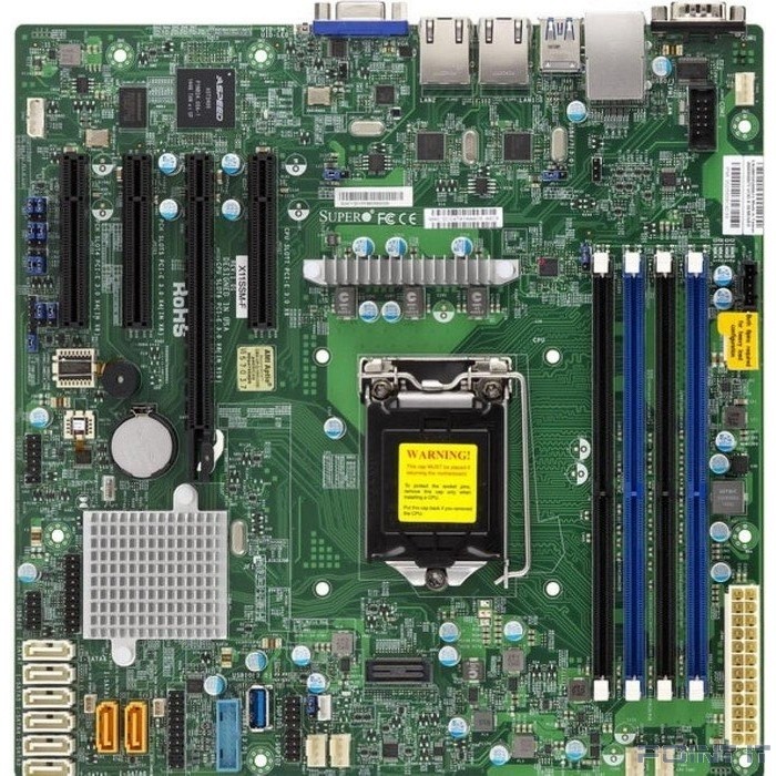 Supermicro MBD-X11SSM-F-B Серверная материнская плата, Single SKT, Intel C236 PCH chipset, 8 x SATA3, 2 x SATA DOM, 2 x GbE LAN, IPMI LAN,mATX Retail.