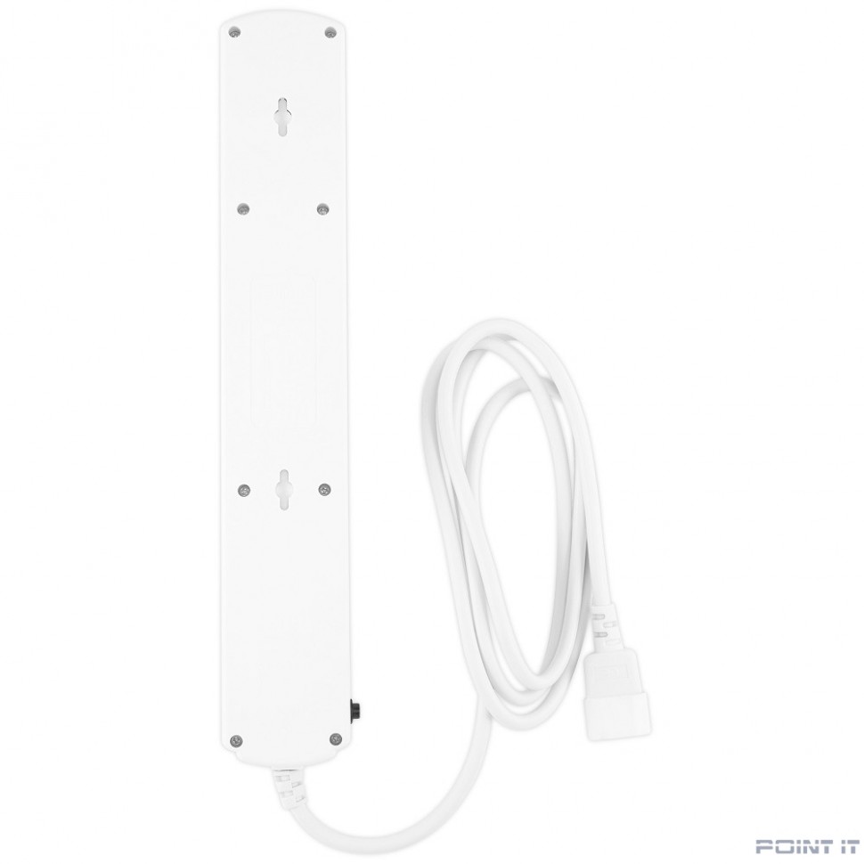 Сетевой фильтр Ippon BK-6-UPS-1.8-10-W, 1.8м, белый