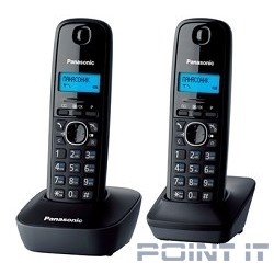Panasonic KX-TG1612RUH (серый) {Доп трубка в комплекте,АОН, Caller ID,12 мелодий звонка,поиск трубки}