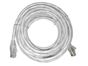 Патч-корд UTP4 rj45-rj45, cat.6, 5.0м, BC, LSZH, серый, литой коннектор NETKO Optima