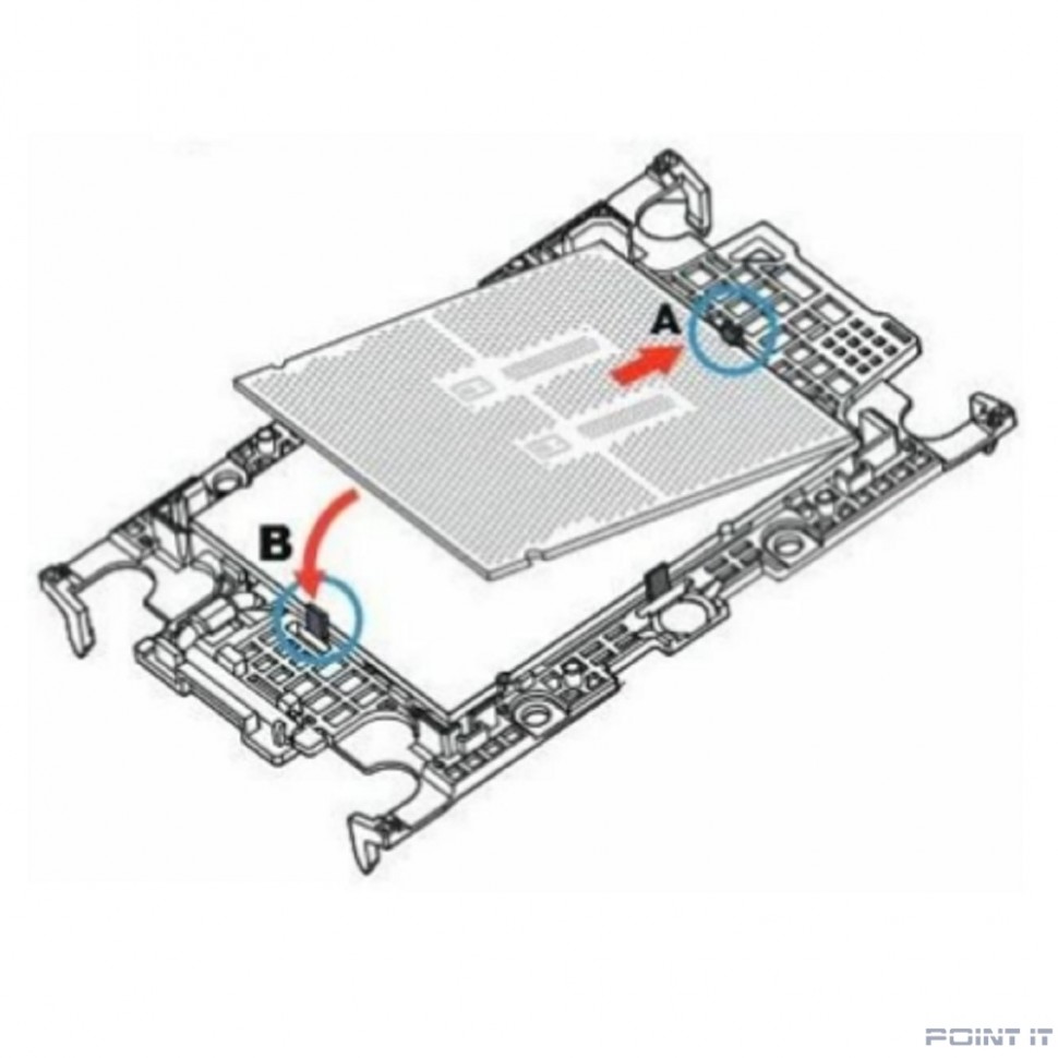 Supermicro SKT-1424L-001B-FXC Крепеж для удержания процессора в сокете/ CPU carrier for 4th Gen Intel Xeon Scalable processors (MCC)