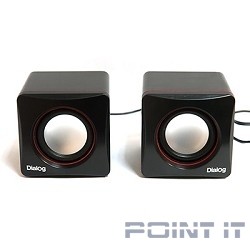 Dialog Colibri AC-04UP BLACK-RED {акустические колонки 2.0, 6W RMS, питание от USB}
