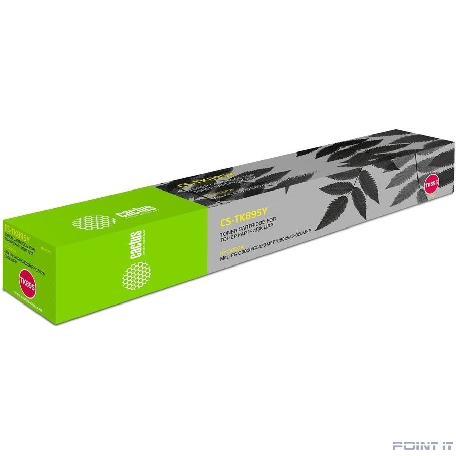 Картридж лазерный Cactus CS-TK895Y желтый (6000стр.) для Kyocera Mita FS C8020/C8020MFP/C8025/C8025MFP
