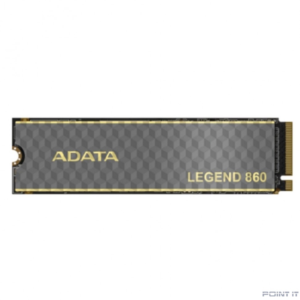 A-DATA SSD M.2 500GB LEGEND 860 <SLEG-860-500GCS> (PCI-E 4.0 x4, up to 5000/3000Mbs, 3D NAND, 160TBW, NVMe 1.4, 22x80mm, радиатор)