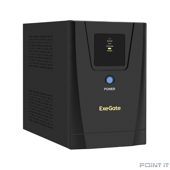 Exegate EX292798RUS ИБП ExeGate SpecialPro UNB-1500.LED.AVR.2SH.3C13.USB <1500VA/950W, LED, AVR, 2*Schuko+3*C13,USB,съемн.кабель, металлический корпус, Black>