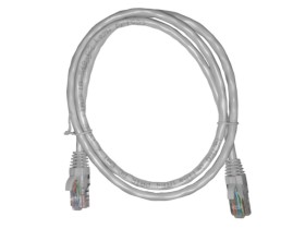 Патч-корд UTP4 rj45-rj45, cat.6, 1.0м, BC, LSZH, серый, литой коннектор NETKO Optima