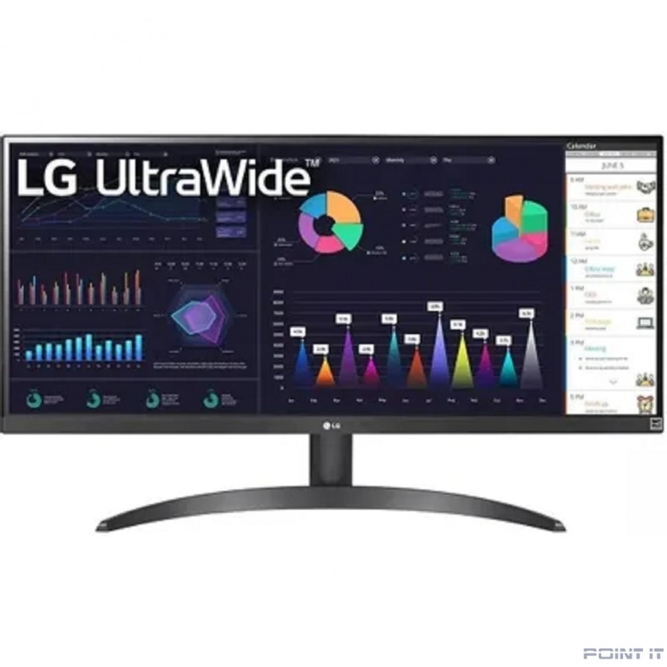 Монитор LCD LG 29" 29WQ500-B UltraWide черный {IPS 2560x1080 100Hz 21:9 матовая 1000:1 250cd 178/178 FreeSync HDMI DisplayPort}