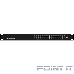 UBIQUITI ES-24-250W 24 портовый коммутатор с раздачей 24 В или 48 В на всех портах, 250Вт