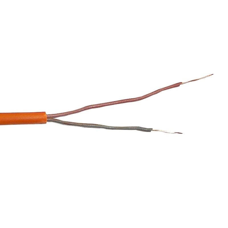 Кабель сигнальный ТЕХНОКАБЕЛЬ, неэкранированный, КПСнг(А)-FRLS, 1*2*0.2мм2 (0.51мм) 200м, оранж. АКЦИЯ