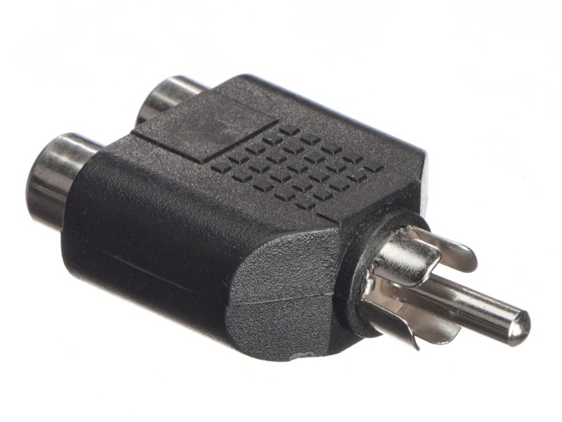 Переходник 2 гнезда RCA-штекер RCA, NETKO Optima