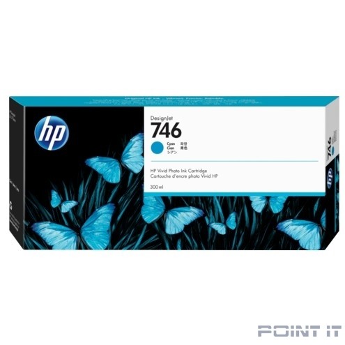 HP P2V80A Картридж HP 746 голубой {HP DesignJet Z6/Z9+ series, (300 мл)}