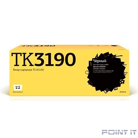 T2 TK-3190 Картридж для Kyocera для ECOSYS P3055dn/3060dn (25000k), с чипом
