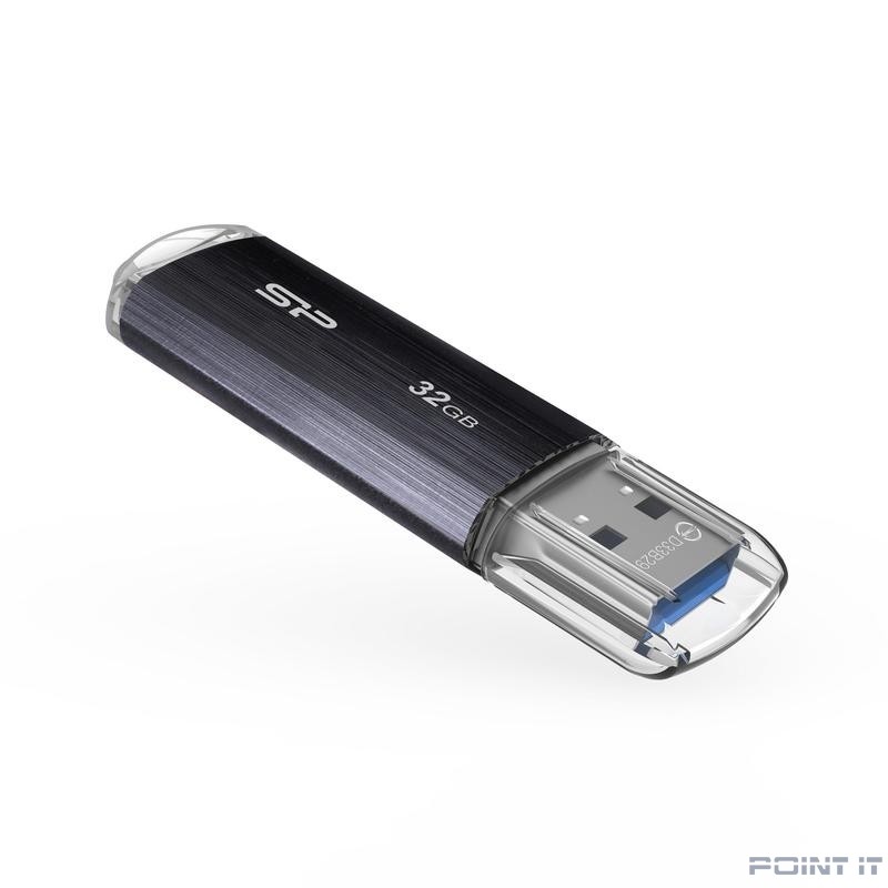 Silicon Power USB Drive 32GB Blaze B02 USB3.1, черный [sp032gbuf3b02v1k]