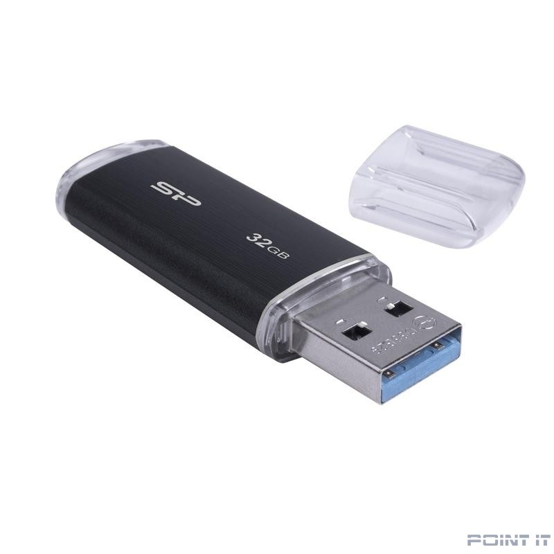 Silicon Power USB Drive 32GB Blaze B02 USB3.1, черный [sp032gbuf3b02v1k]