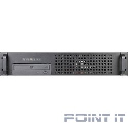 Procase EM239-B-0 черный {2U глубина 390мм, внешн 1x5.25, внутр 4xHDD, MB 9.6"x9.6", без Б/П PS2} {замена EM238F-B-0}