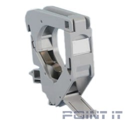 Hyperline FP-IE-DIN-KJ-1-GY Крепление для Keystone Jack на DIN-рейку в распределительные щиты для промышленных решений, без боковых крышек, ширина 18 мм